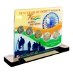 75 years of independence with the Azadi Ka Amrit Mahotsav AKAM Acrylic Coin set